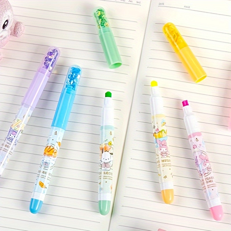 5pcs Sanrio Pen Box Kawaii Cinnamoroll My Melody Kuromi Pencil Case Kids  Learning Sstationery Box Set Eraser Pencil Ruler Gift - AliExpress