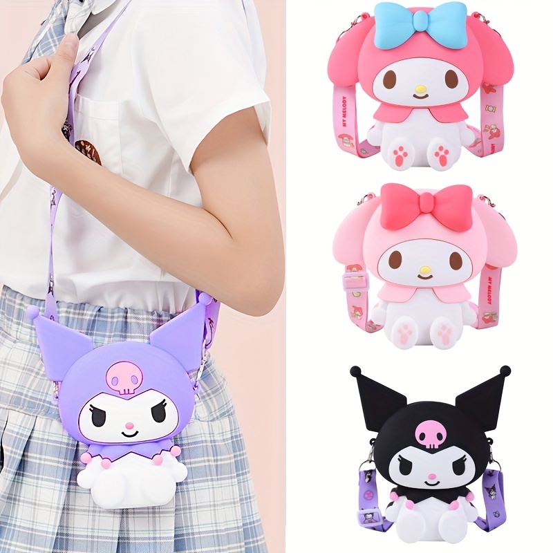 Sanrio Collaboration Shoulder Bag JK 3 Hearts Bag Kuromi