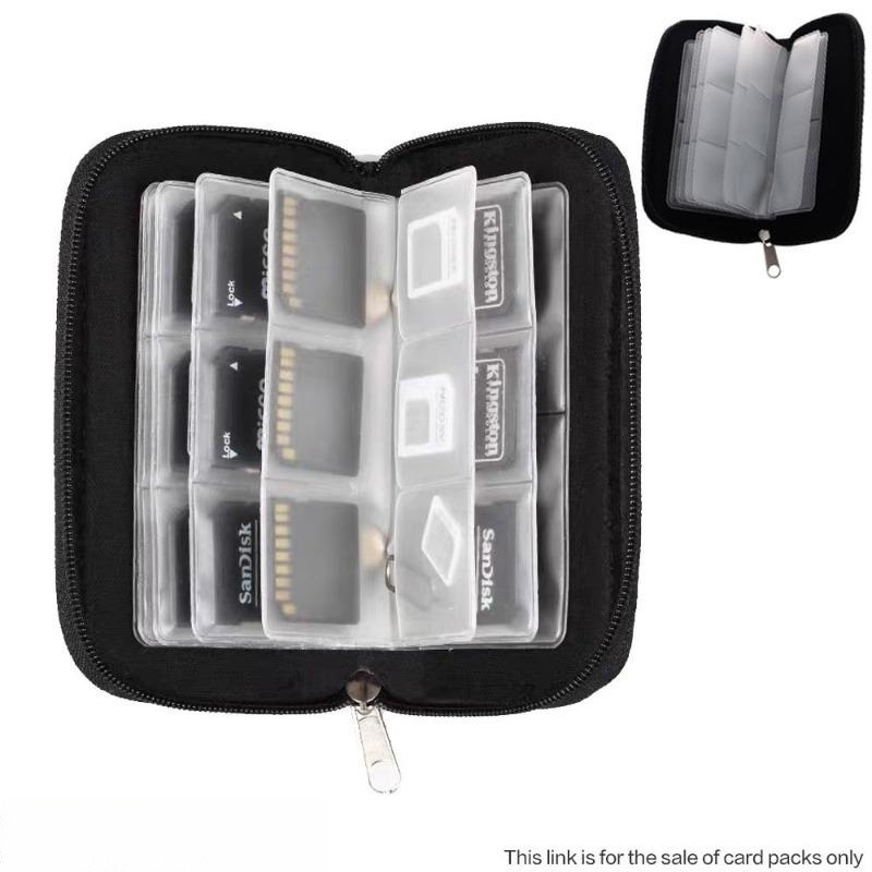 JJC Waterproof Memory Card Case SD Micro SD Card Holder Storage Box EVA  Foam Interior for 24 Micro SD/TF + 12 SD/SDHC/SDXC Cards