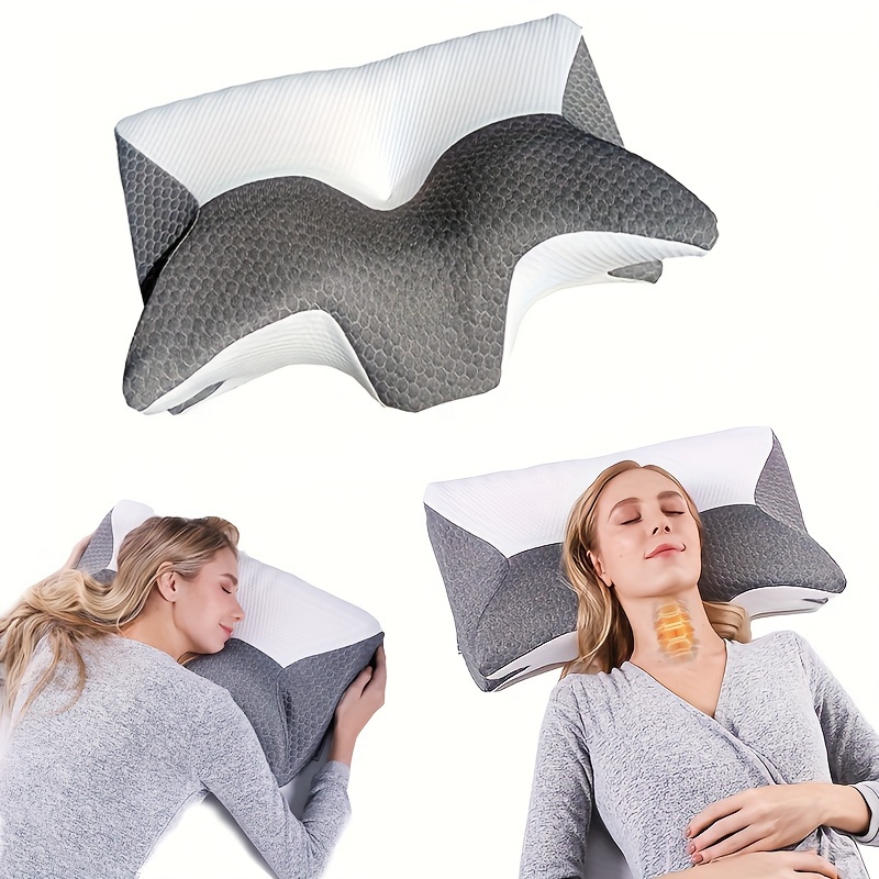 1 Almohada Cervical Espuma Viscoelástica Cuello Cuello - Temu