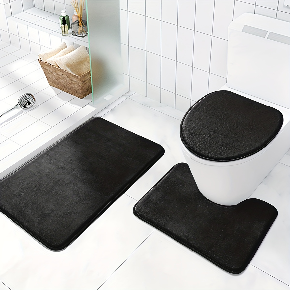 Quiet Flush Toilet Mat - Easy Install Eco-Friendly Anti-Clog Plush