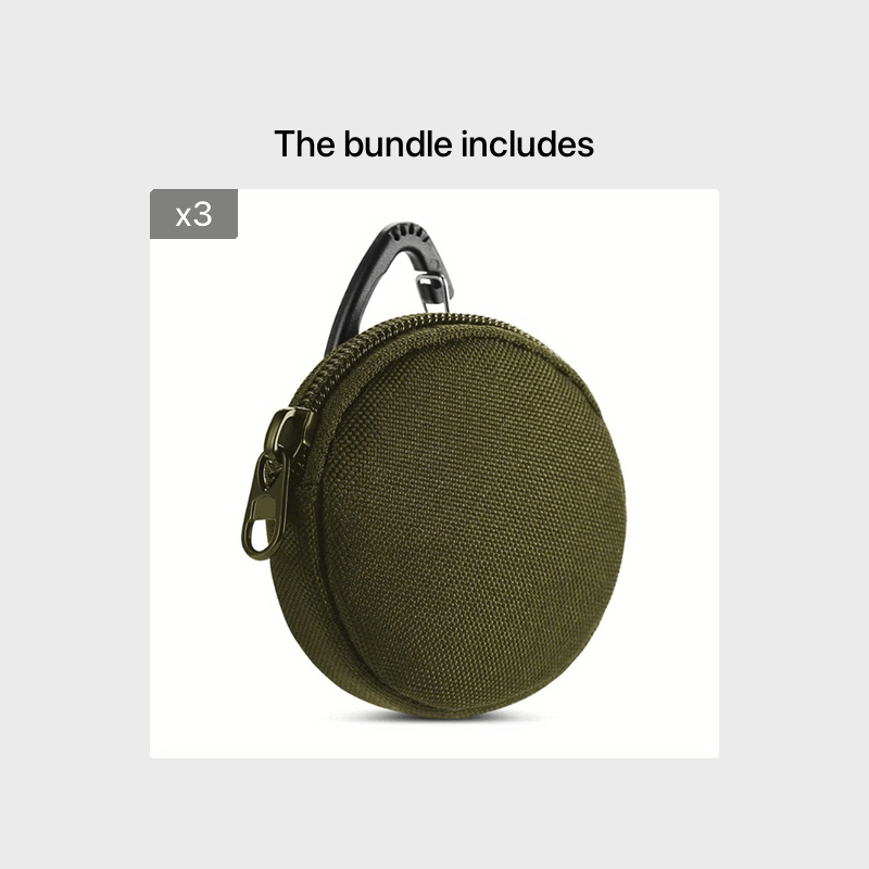 Buy Coin Purchase Keychain, Professional Molle Pouch Accessories for Men,  Small Round Coin Holder Pouch as Wallet, Change Purse, EDC Pouches. (Black)  at