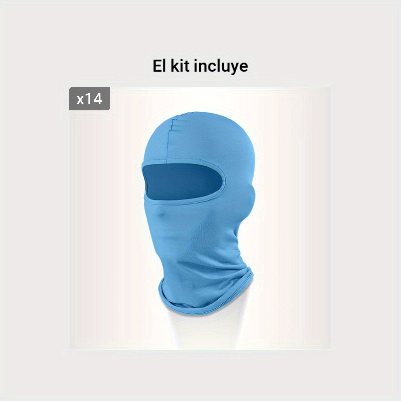 1 Máscara Facial Balaclava Hombres Mujeres Protección Uv - Temu