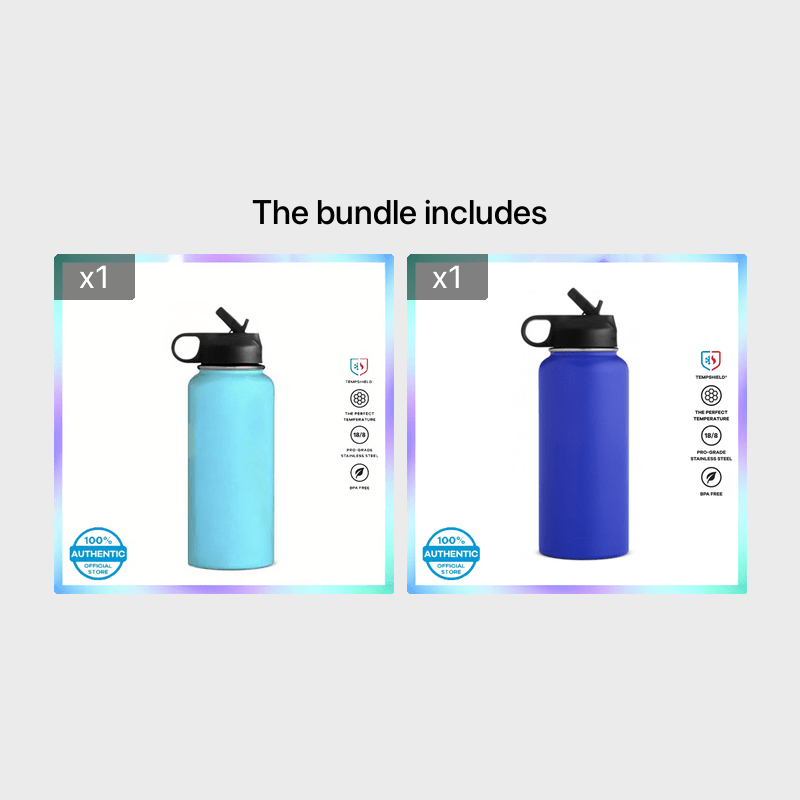 18-32oz Water Thermos Bottle Portable Stainless Steel Metal Vacuum
