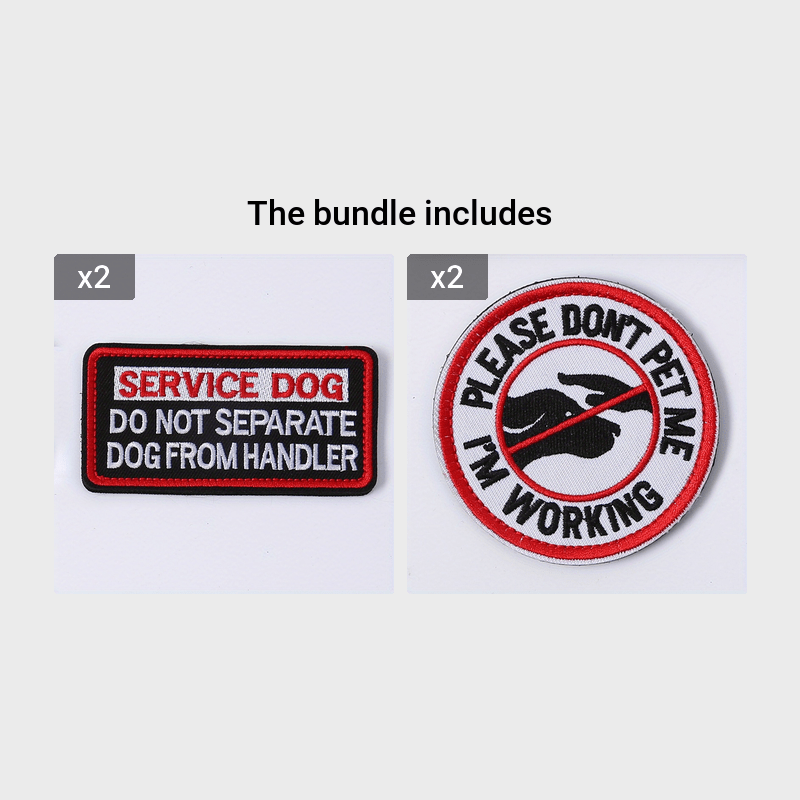 Service Dog Vest Embroidered 'working Dog Touch' Patch - Temu United Arab  Emirates