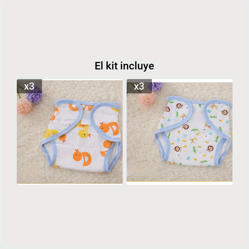 Pañales reutilizables de tela para bebés Pañales lavables para recién  nacidos Pañales ajustables Pañal para cambiar