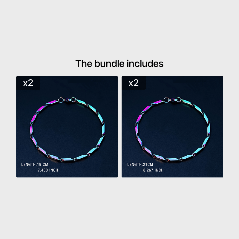 Men's Titanium Steel Rainbow Bracelet, Unisex
