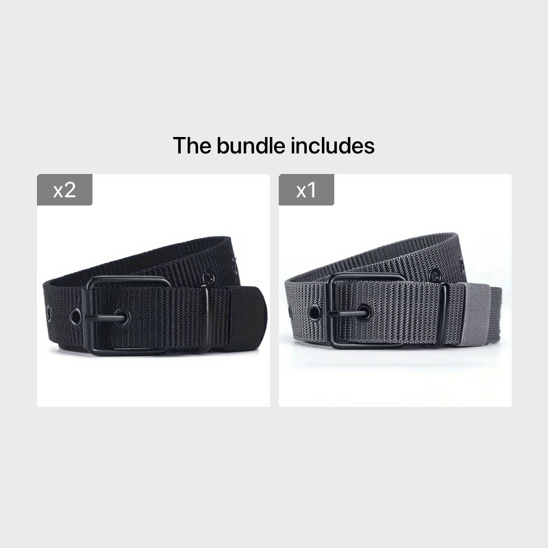 Breathable Nylon Fabric Belt Student Youth Belt Pin Buckle Trousers Jeans  Belt - Jewelry & Accessories - Temu