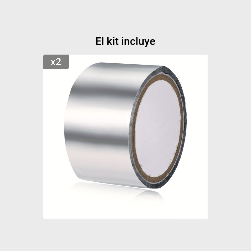 1 rollo de cinta de papel de aluminio adhesivo profesional para cocina,  resistente a las manchas