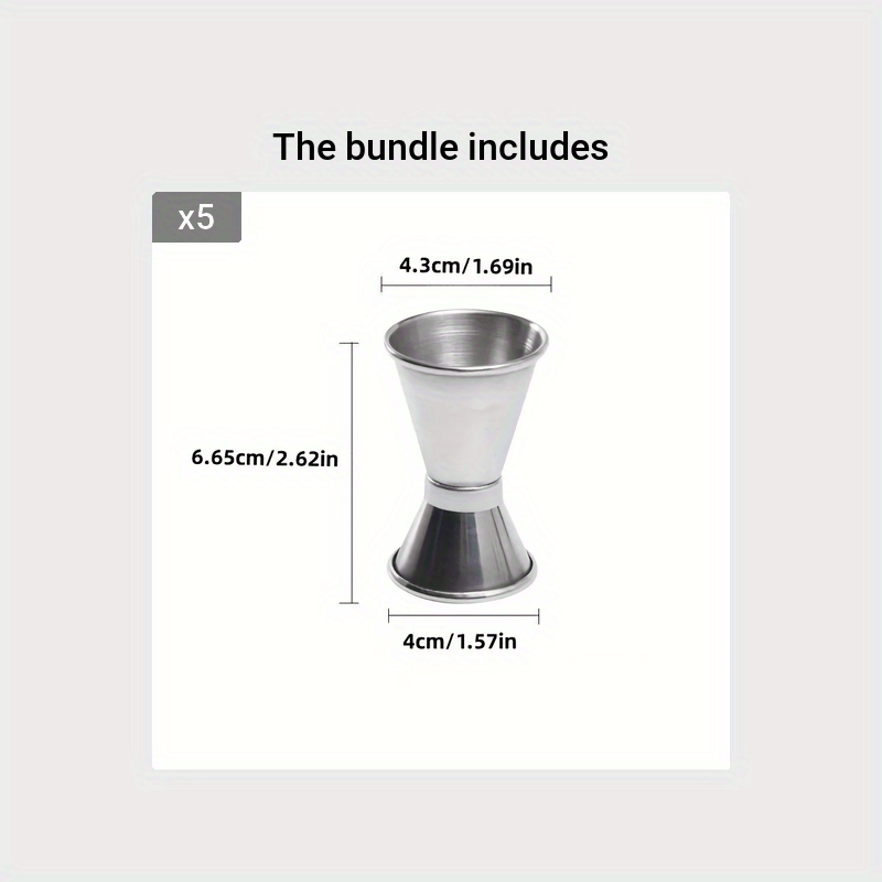 Stainless Steel Measuring Cup Cocktail Shaker Peg - Temu