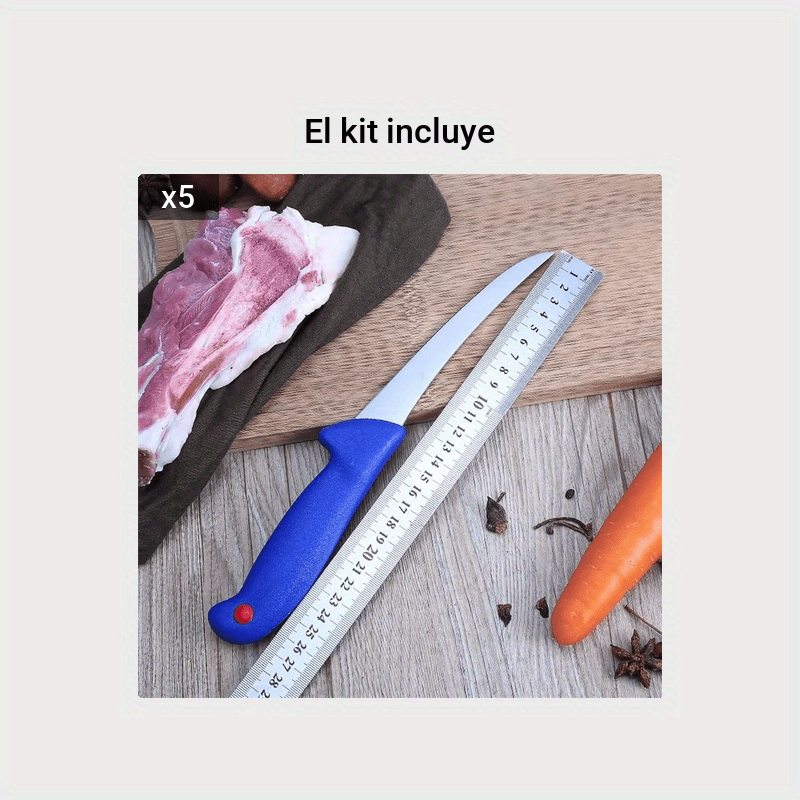 Comprar Cuchillo japonés revestido de acero para cocina, cuchillos para  deshuesar, rebanar frutas, cuchillo de carnicero