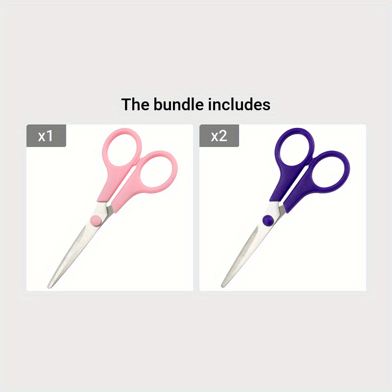  Small Scissors all Purpose, Sharp Mini Detail Craft Scissors  Set with Protective Cover, Precision Straight Fine Tips Design, Ideal for  Paper Cutting, Scrapbooking, Beauty Crafting, Sewing, Red/Purple :  Industrial & Scientific