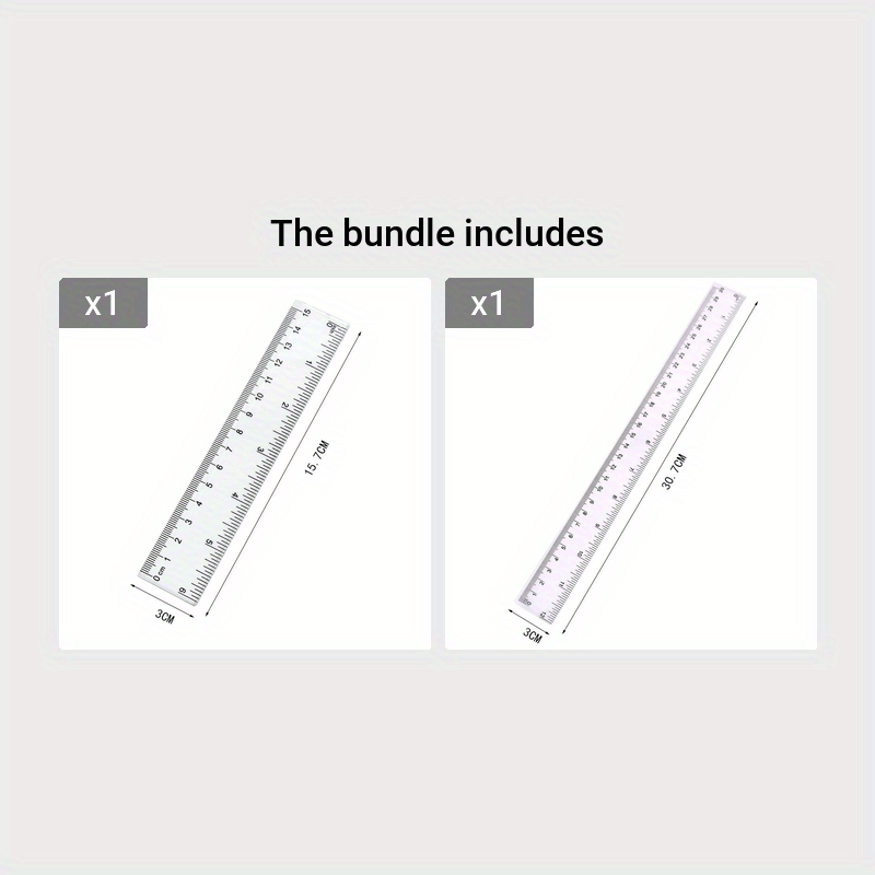 Housoutil Line Drawing Ruler Examination Drawing Ruler School Students  Plastic Ruler Straight Ruler Line Drawings Plastic Envelopes Ruler for  Students