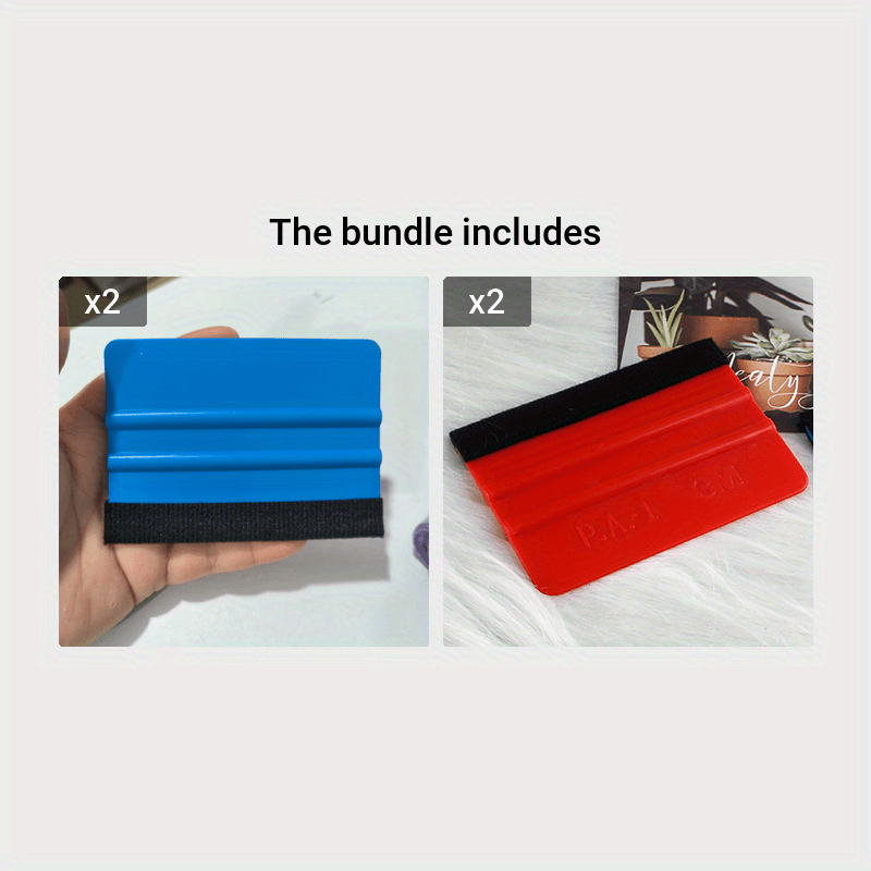 Car Vinyl Wrap Kit with Ice Remover & Glass Wiper