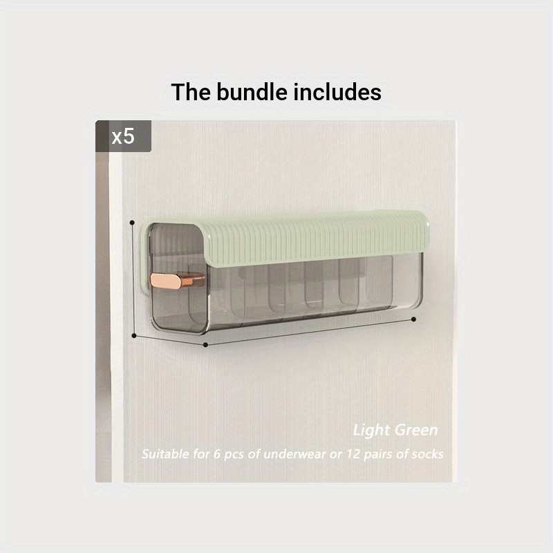 Drawer Underwear Organizer Divider with 6 Cells