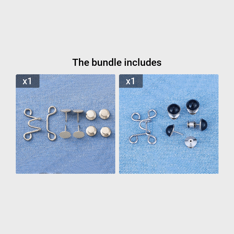 1 Set Of Pant Waist Tightener Instant Jean Buttons For Loose Jeans Pants  Clips For Waist Detachable Jean Buttons Pins Clothing Accessories No Sewing  Waistband Tightener,Fashion,Minimalist,Stylish,For Lady,For Woman,For  Female,Unisex Gift, Gift