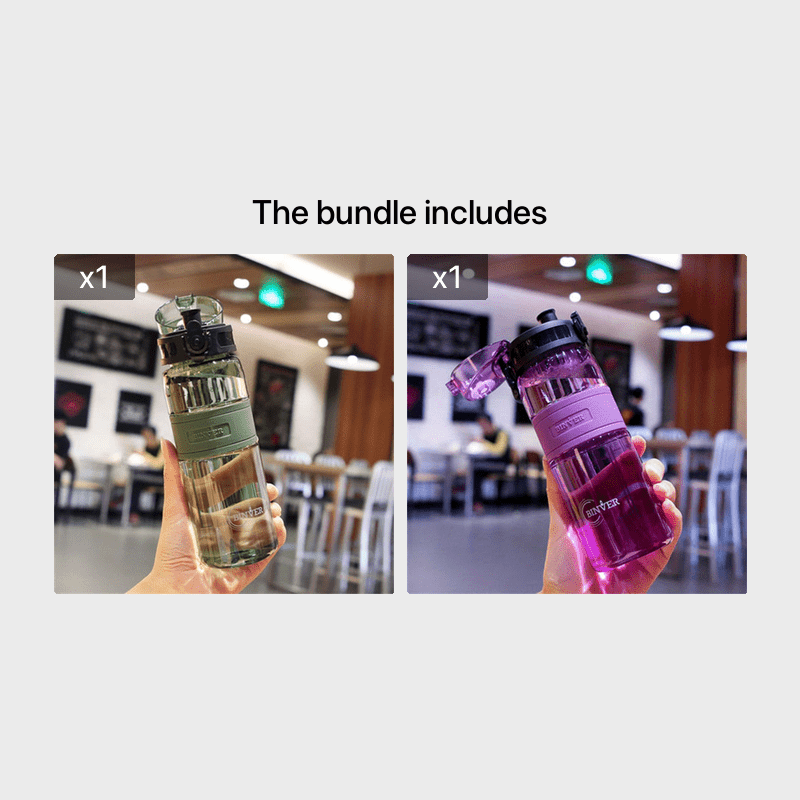 Water Bottle Multicolor Water Cup Portable Outdoor Travel - Temu