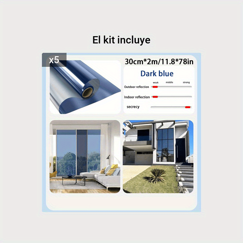 Aislante Termico Ventanas, Película Aislante de Aluminio Doble de 6MM de  Espesor, Termica PelíCula para Ventanas, Vinilo Proteccion Solar, Parasol