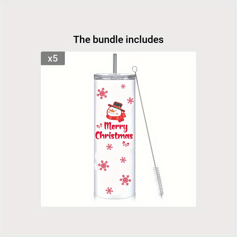 Christmas Tumblers Stainless Steel Skinny Tumbler Mug Double - Temu