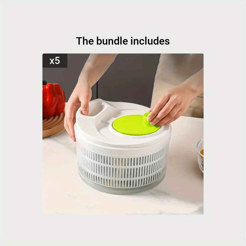 Vegetable Washer Manual Plastic Veggie Dryer Salad Spinner Fruit