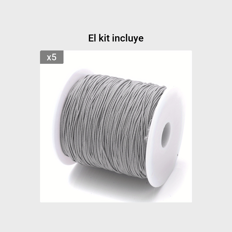10000cm/3937inch/rollo 1mm Colorido Hilo Elástico Nylon - Temu Chile