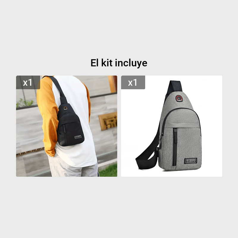 Bolso bandolera pequeño para hombre, mochila cruzada, mochila de viaje,  mochila de pecho, bolso de hombro ligero para exteriores MFZFUKR  CPB-US-CJZ548-1