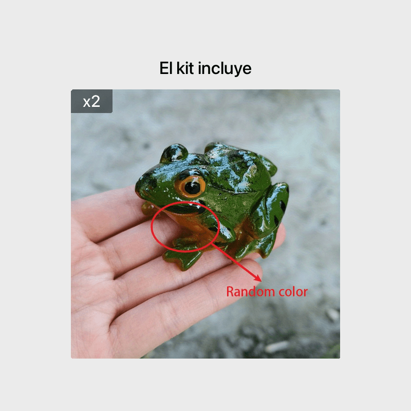 Mini Estatua Diseño Rana Dibujos Animados Miniaturas Sin - Temu Chile