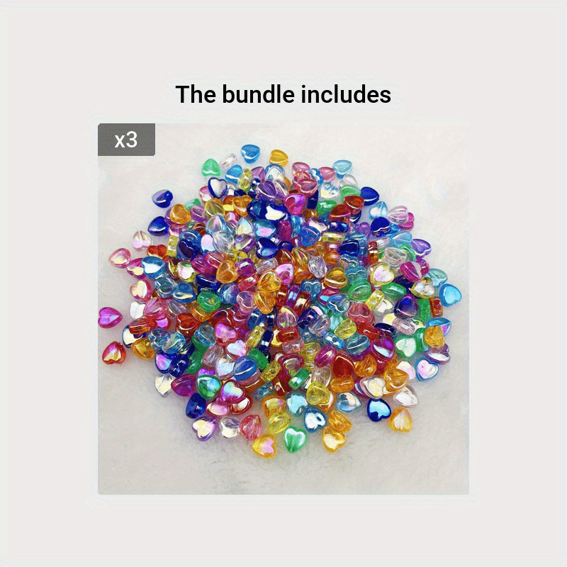 Bag Ab Color Star Shape Acrylic Beads Transparent Rainbow - Temu