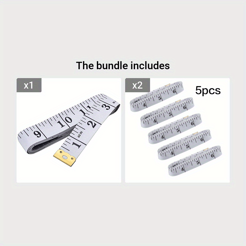 1pc Soft Ruler Double Scale Body Sewing Measuring Tape Portable