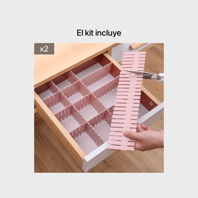 Separador De Cajones Ajustable Organizador De Almacenamiento De Bricolaje  Separador Organizador De Cajones Ajustable Para Calcetines 4PCS Divisor De Cajones  Separador De ANGGREK Otros