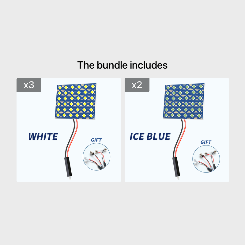 Acheter LED véhicule voiture intérieur lampe glace bleu dôme toit
