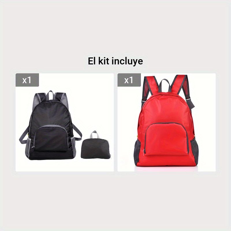 1 Pza Mochila Viaje Ultraligera Plegable Mochila Sencilla - Temu Mexico