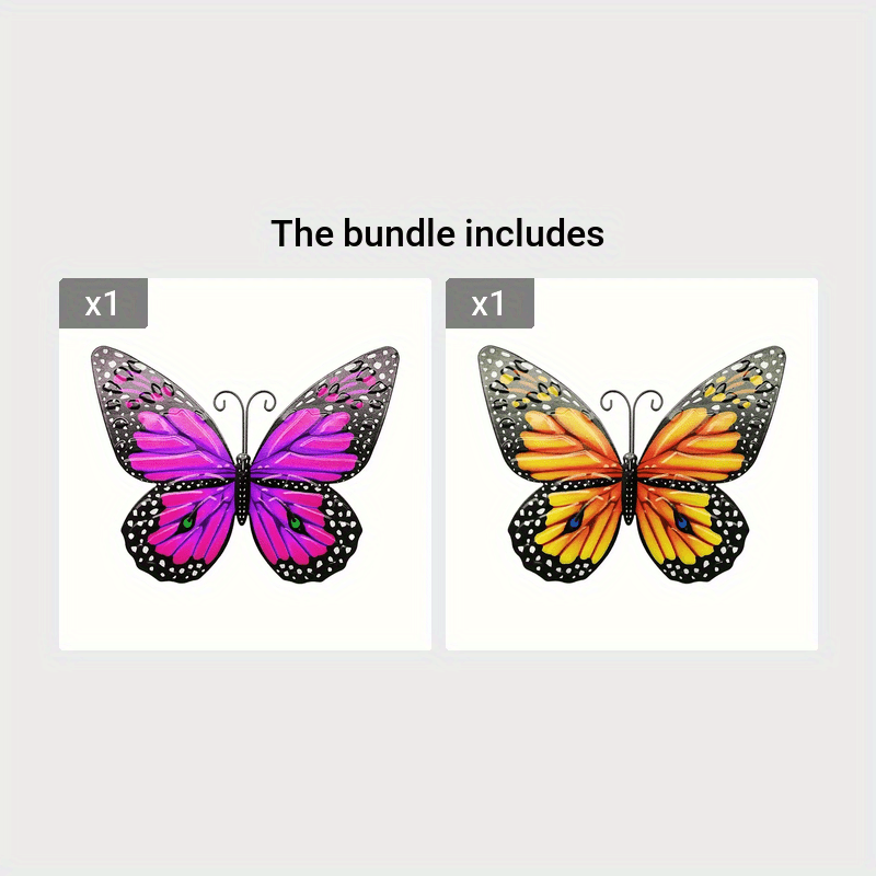 Butterfly Wall Hanging Metal 3d Butterflies Wall Art - Temu