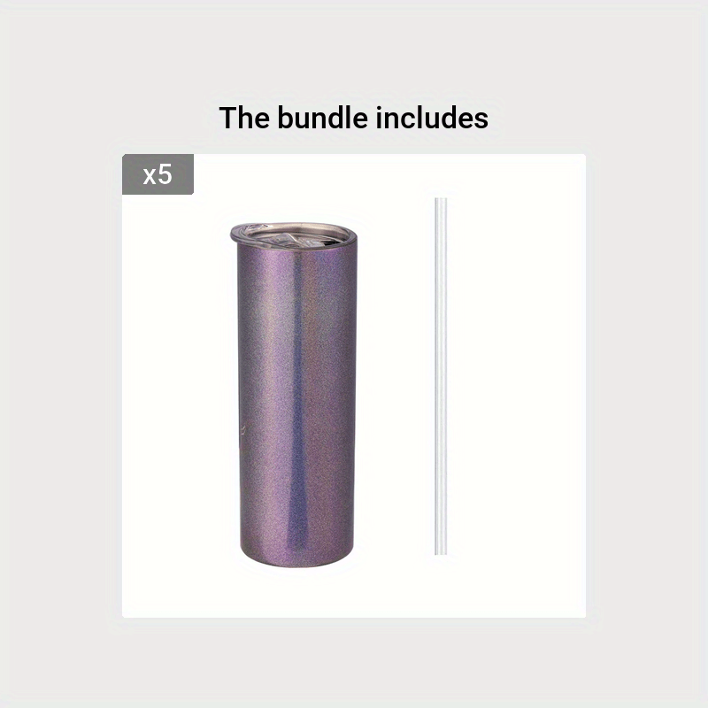 Sparkle On The Go: Stainless Steel Insulated Tumbler With - Temu