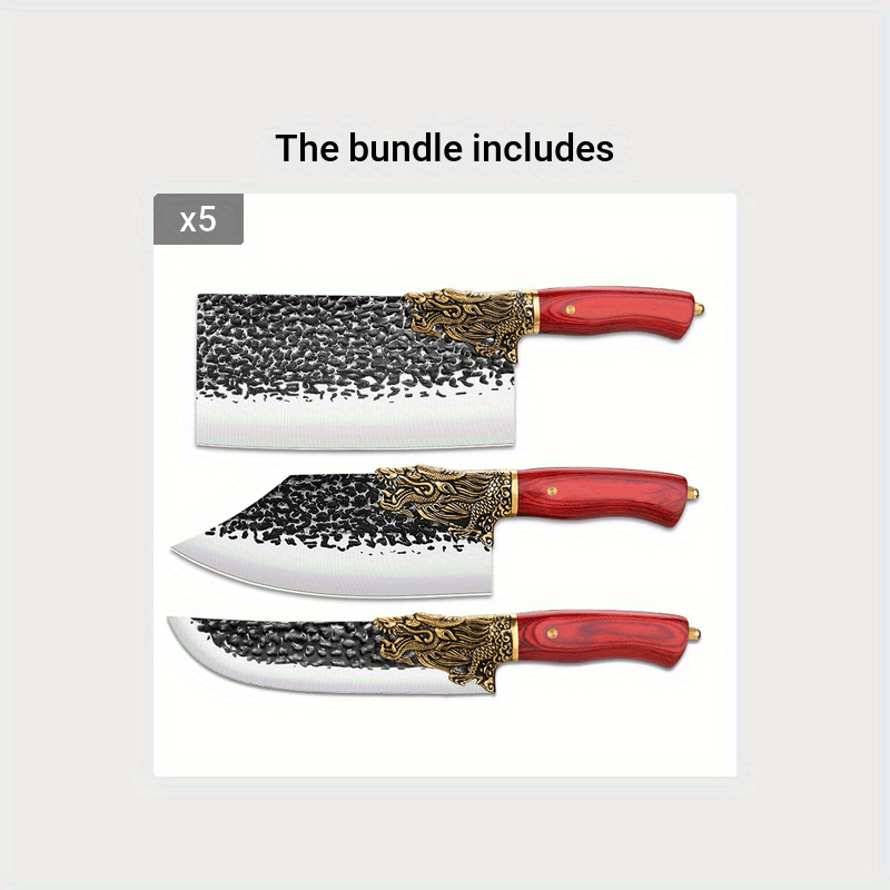 Longquan Kitchen Knife Set, Home Hand-forged Chef's Special