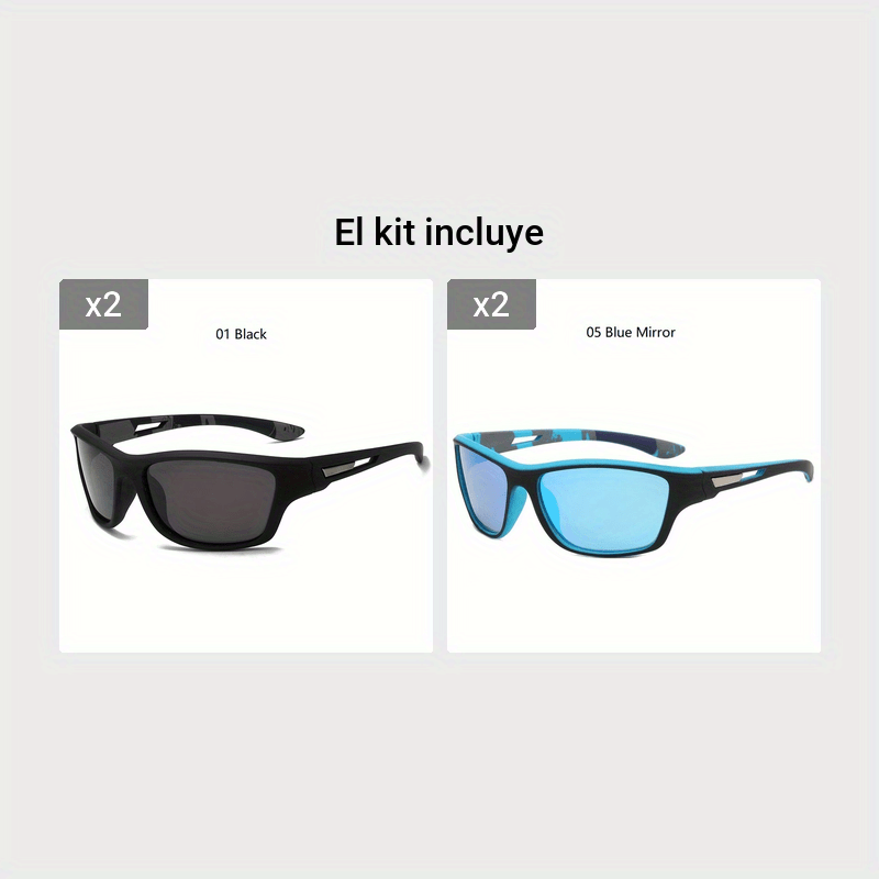 1 Par/2 Pares, Gafas Sol Polarizadas Cuadradas Clásicas Moda, Hombres  Mujeres, Suministros Fiestas Aire Libre, Vacaciones, Viajes, Pesca,  Ciclismo, Accesorios Fotográficos, Elección Ideal Regalos - Joyería  Accesorios - Temu