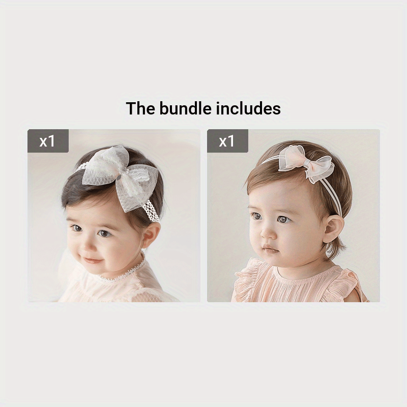 Adorable Bowknot Flower Baby Headbands Accessori Capelli - Temu Italy