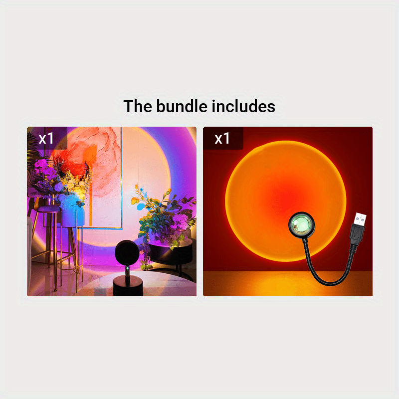 osome Sunset Lamp Projector for Room,LED Sunset Projection Night