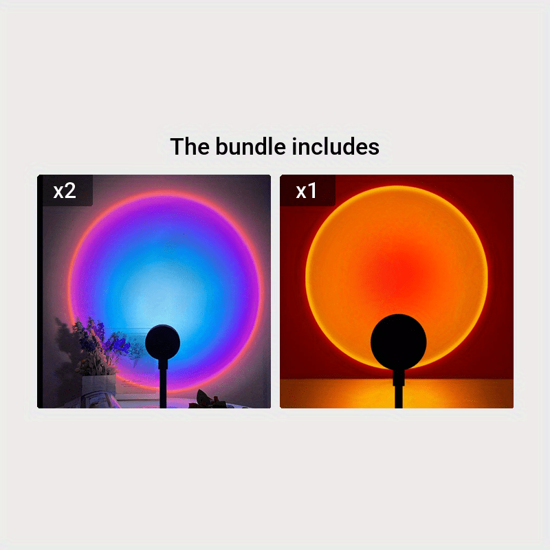 Usb Sunset Lamp Projector 7 Color Changing Sunset Projection - Temu