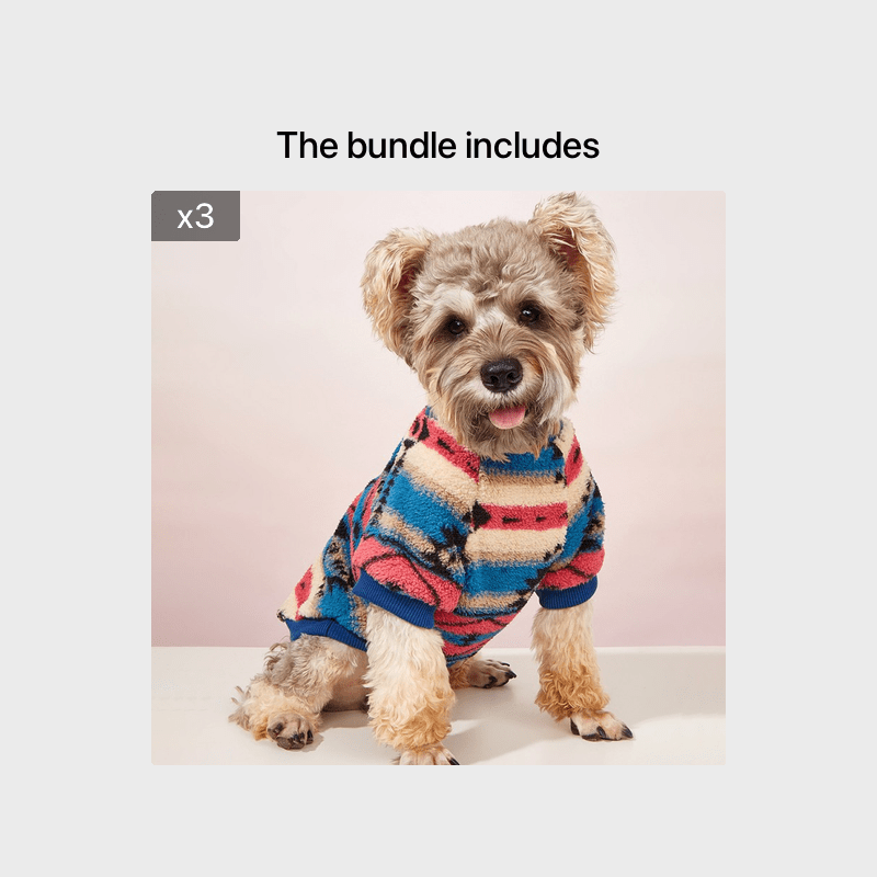 Warm Floral Print Pet Sweater For Small And Medium Dogs - Cozy And Stylish Cold Weather Dog Apparel - Image 5