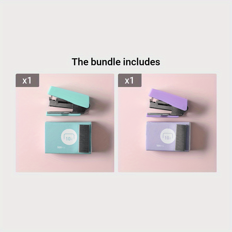 Macaron Mini Stapler Set 1 Mini Stapler Staple Creative - Temu