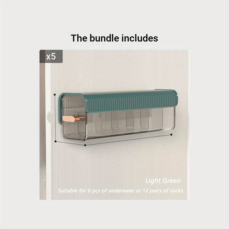 Drawer Underwear Organizer Divider with 6 Cells