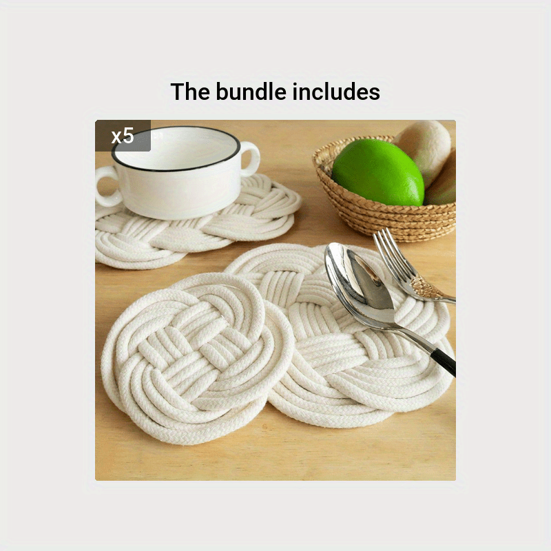 European Kitchen Towel Placemat Thickened Cotton Cup Cloth Mat for