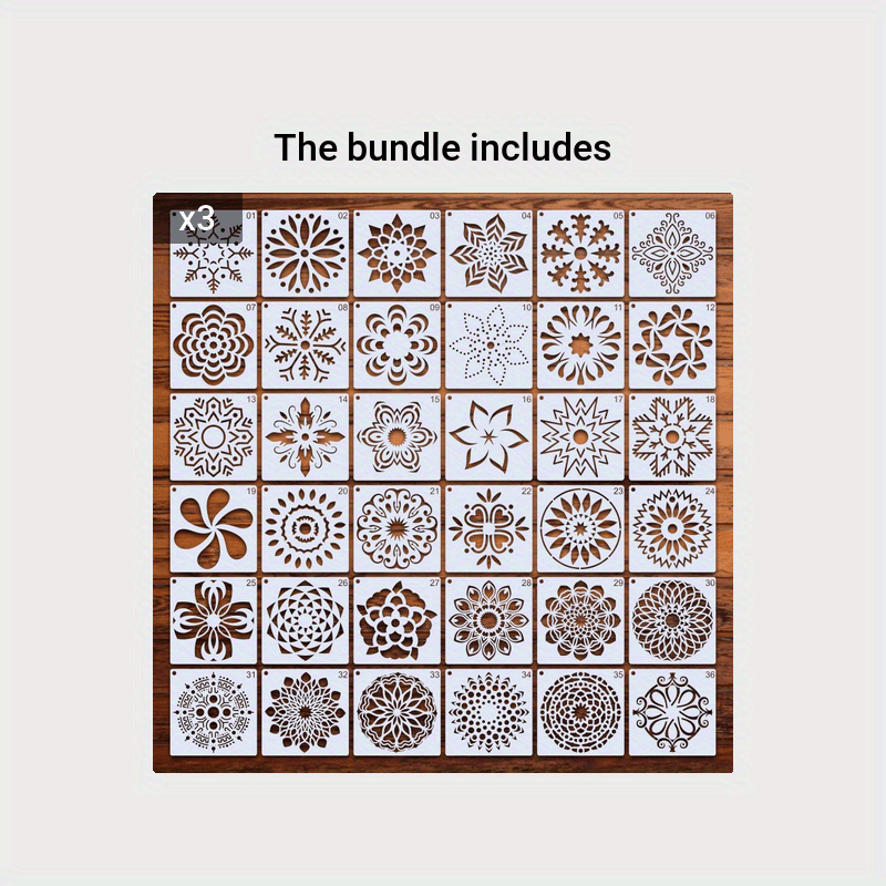 Mandala Stencils - Set of 12