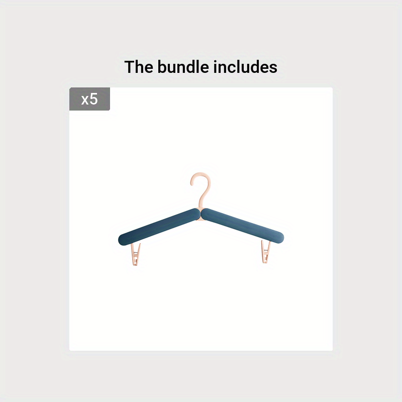 Multifunctional Folding Clothes Hanger for Travel and Home Storage