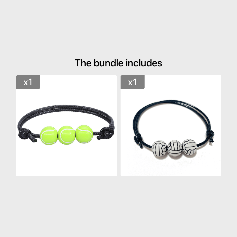 Basketball Decor Leather Braided Bracelet Men's Accessory