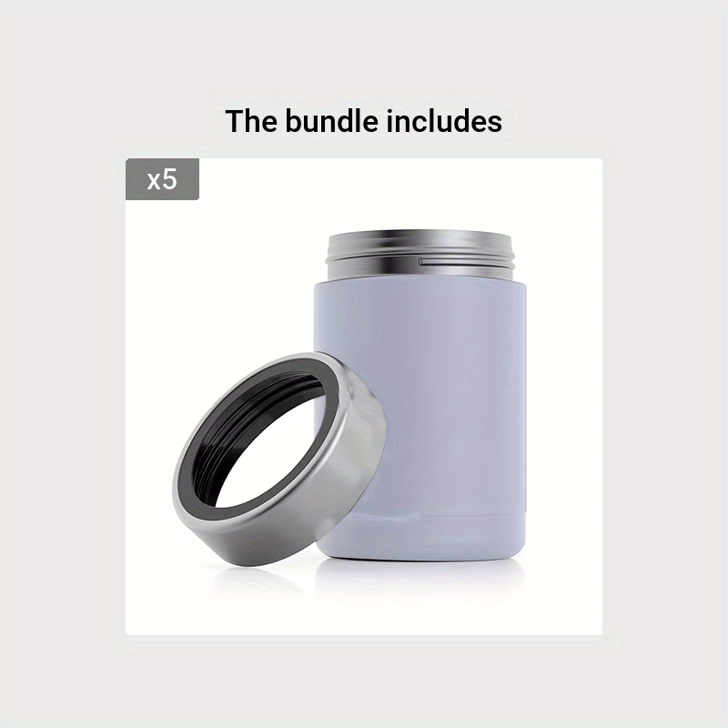  Thermos Stainless Steel Beverage Can Insulator for 12 Ounce Can  : Home & Kitchen