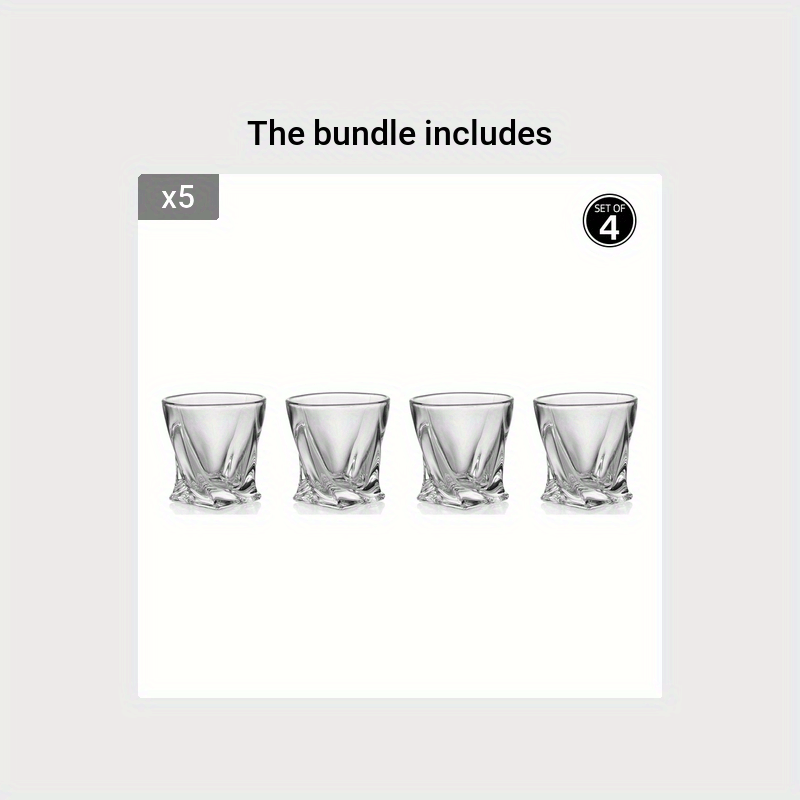 4pcs KING CRYSTAL Highball Drinking Glasses,Tall Glass Cups,Lead Free  Crystal Glass,Water Glasses,Bar Glassware,Drinking Glasses,And Mixed Drink  Cockt