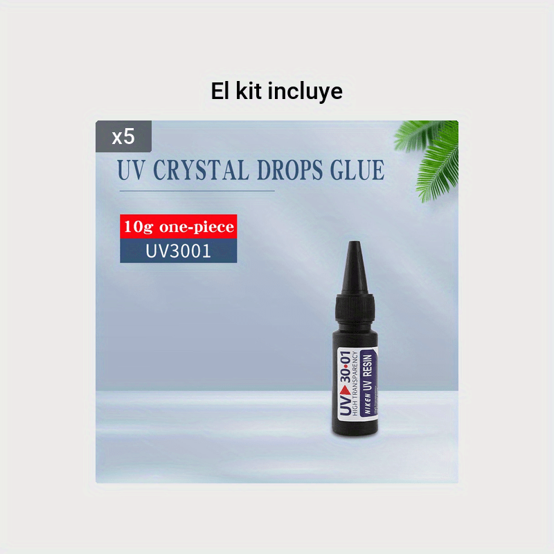 Alta Resina Uv Transparente Adhesiva De Cristal Gota Anhidra - Temu