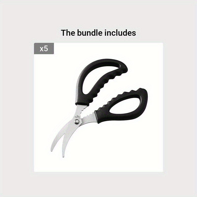 Premium Stainless Steel Seafood Scissors Perfect For Crab - Temu